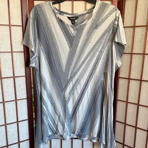 Simply Vera Vera Wang Gray Blouse, size XL